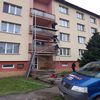 Oprava balkonů v Lánově - při realizaci