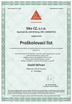 Certifikát aplikace foliových hydroizolací Sika
