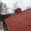 Oprava střechy bytového domu, stojatá drážka Prefa - před realizací