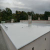 Hydroizolace střechy domu z folie Sikaplan (po realizaci)